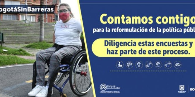 Sistema Distrital de Discapacidad lanza cuatro nuevas encuestas para aportar a la reformulación de la política pública 