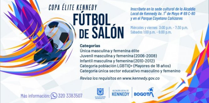 En Kennedy se respira el fútbol de salón: Inscríbete en nuestras copas élite, LGBTIQ+ y para el sector educativo