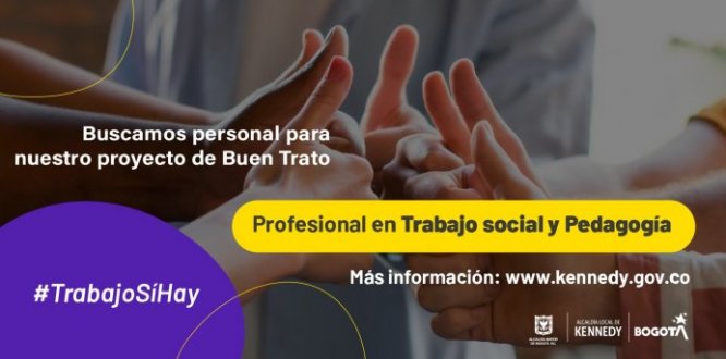 #TrabajoSíHay | Se buscan dos trabajadores sociales y un pedagogo
