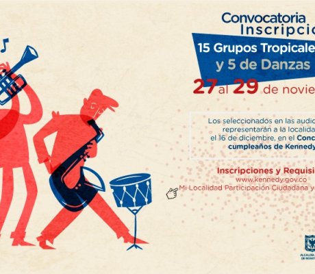 Convocatoria Inscripciones grupos Tropicales y de Danzas