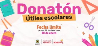 Aún puedes donar útiles escolares para los niños de Kennedy